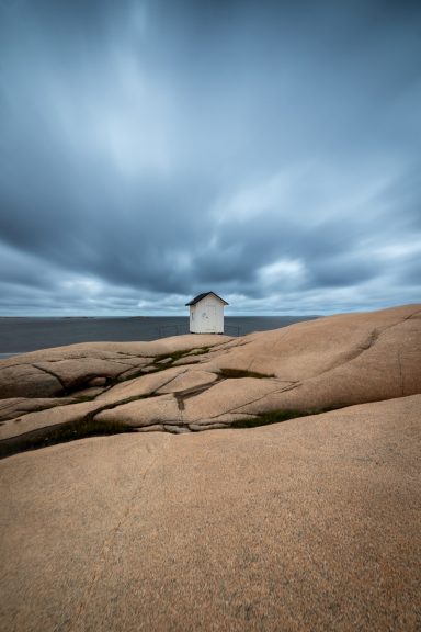 Langzeitbelichtung an Schwedens Westküste